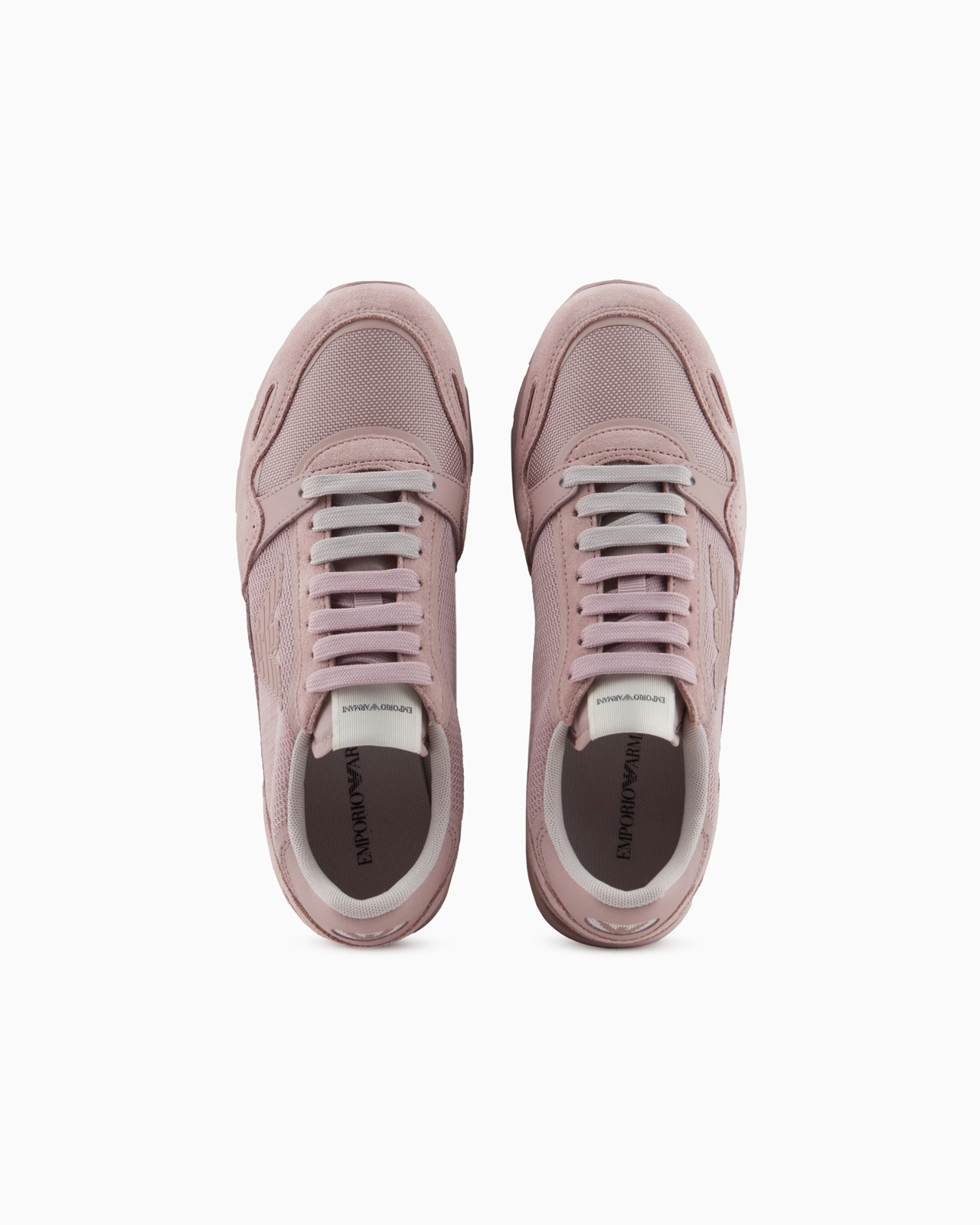 Mesh sneakers with suede details and eagle patch - 3