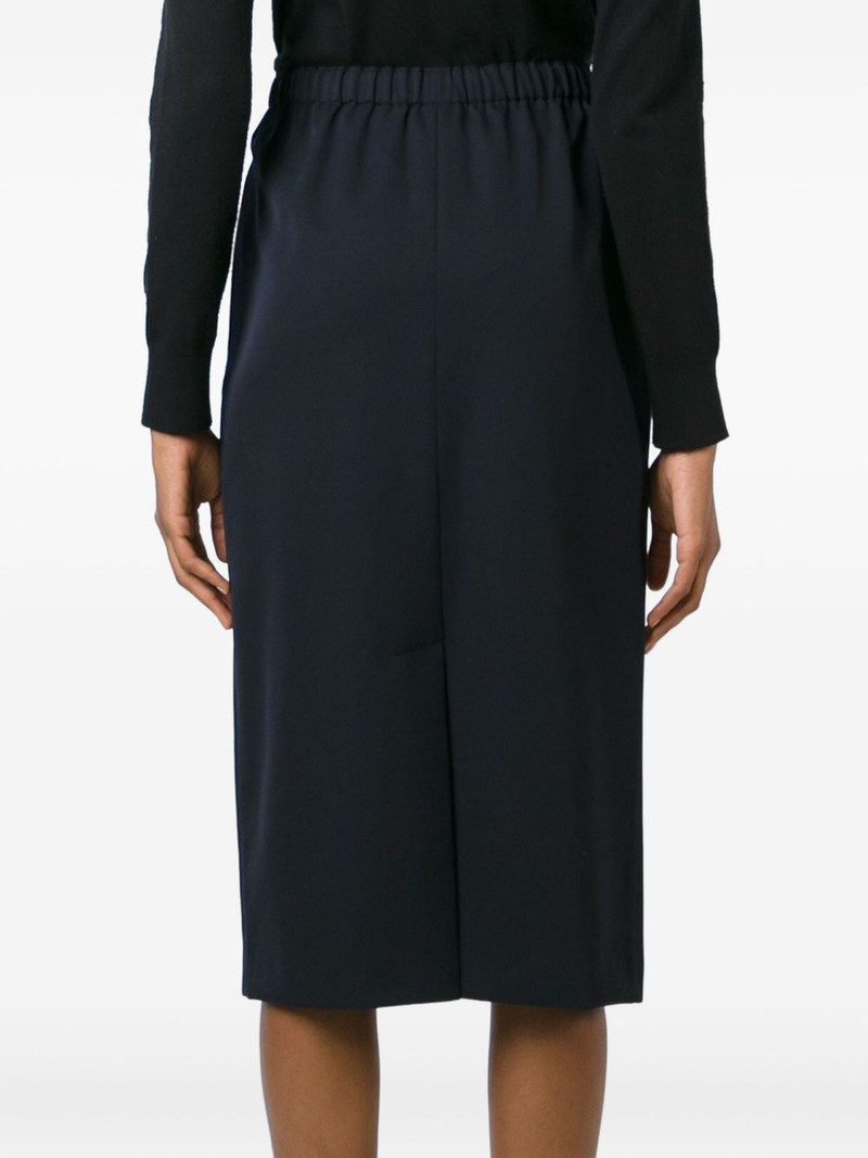 elasticated-waistband midi skirt 4