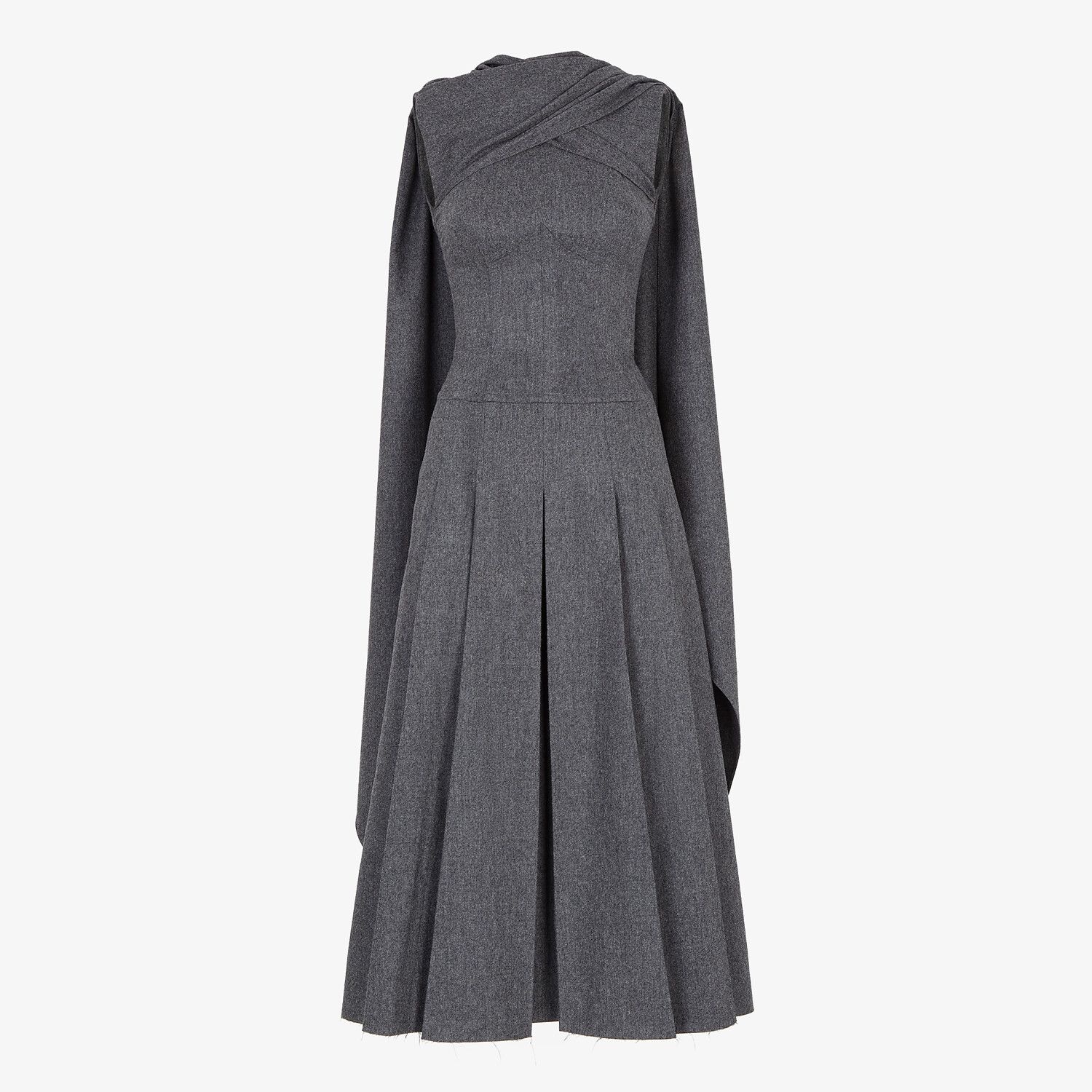 Gray flannel dress - 1