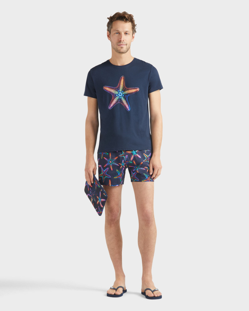 Men Organic Cotton T-shirt Disco Stars 5