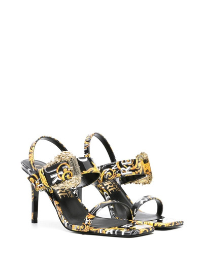 VERSACE JEANS COUTURE Emily 85mm Barocco-print sandals outlook