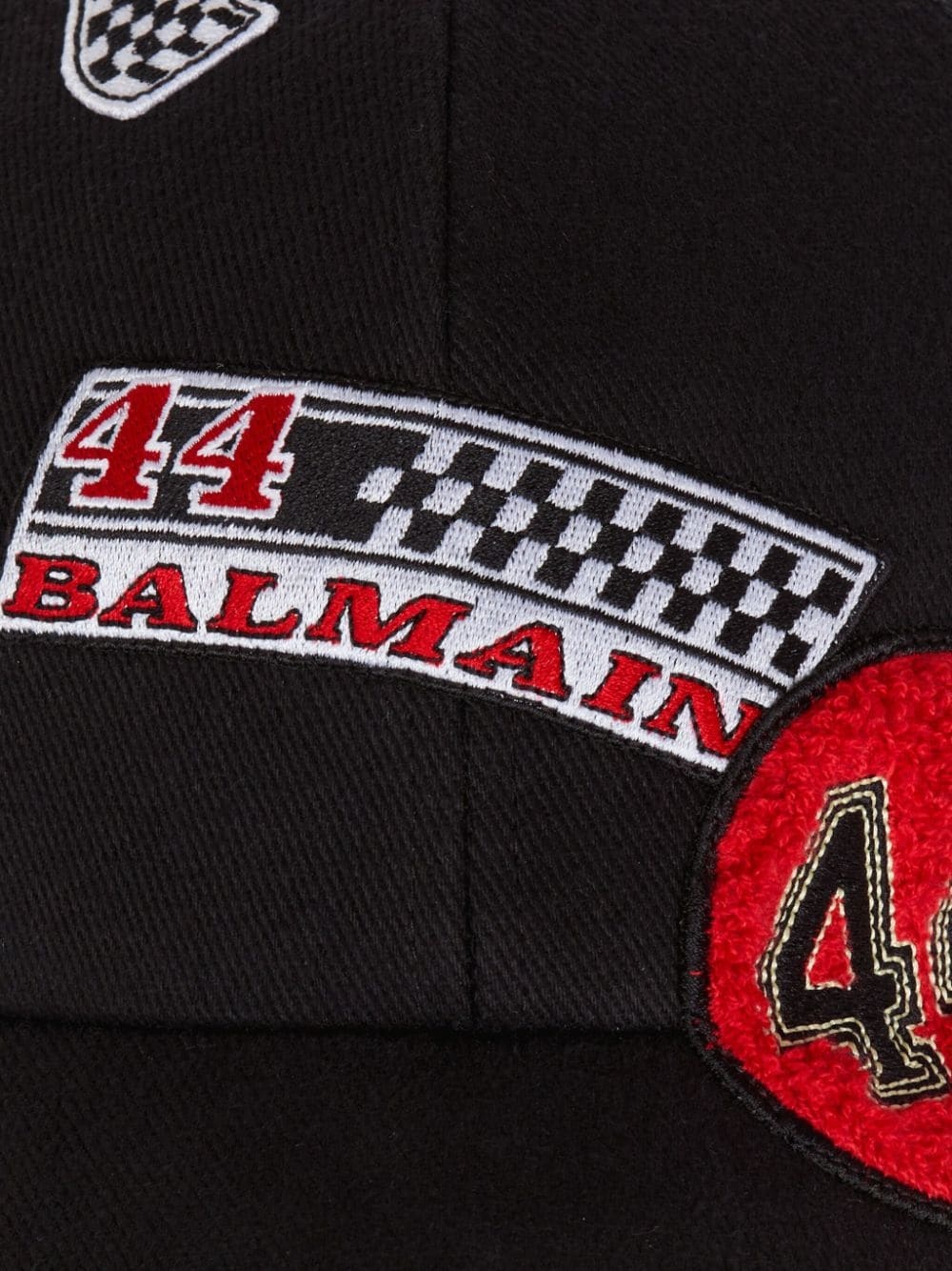 logo-appliquÃ© racing cotton cap - 4