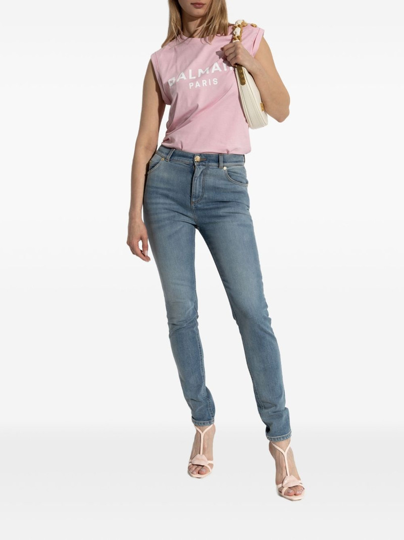 Balmain whiskering-effect jeans outlook