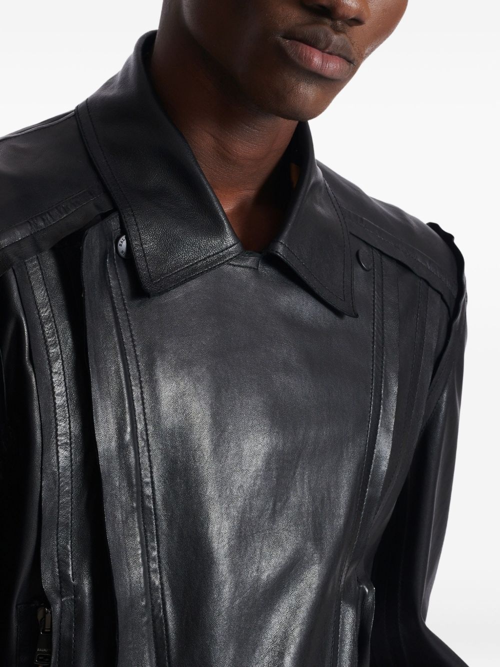 leather biker jacket - 7