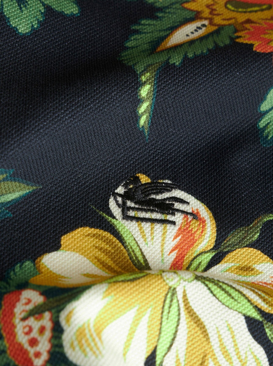 POLO SHIRT WITH FLORAL PRINT - 6