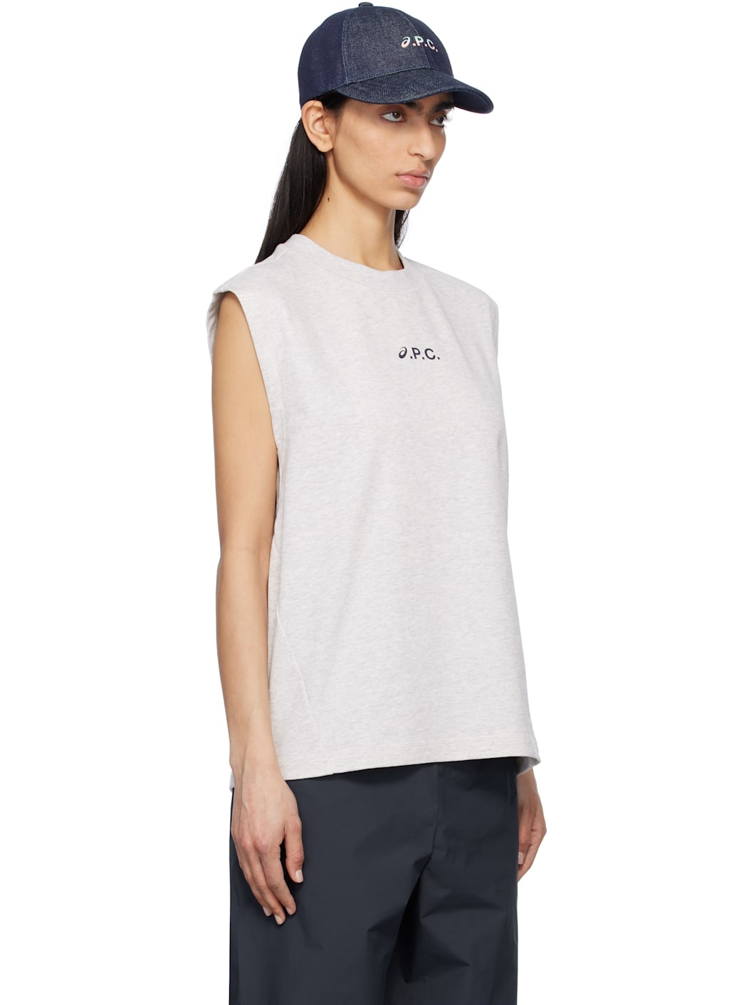 Gray ASICS Edition Sky Tank Top - 2