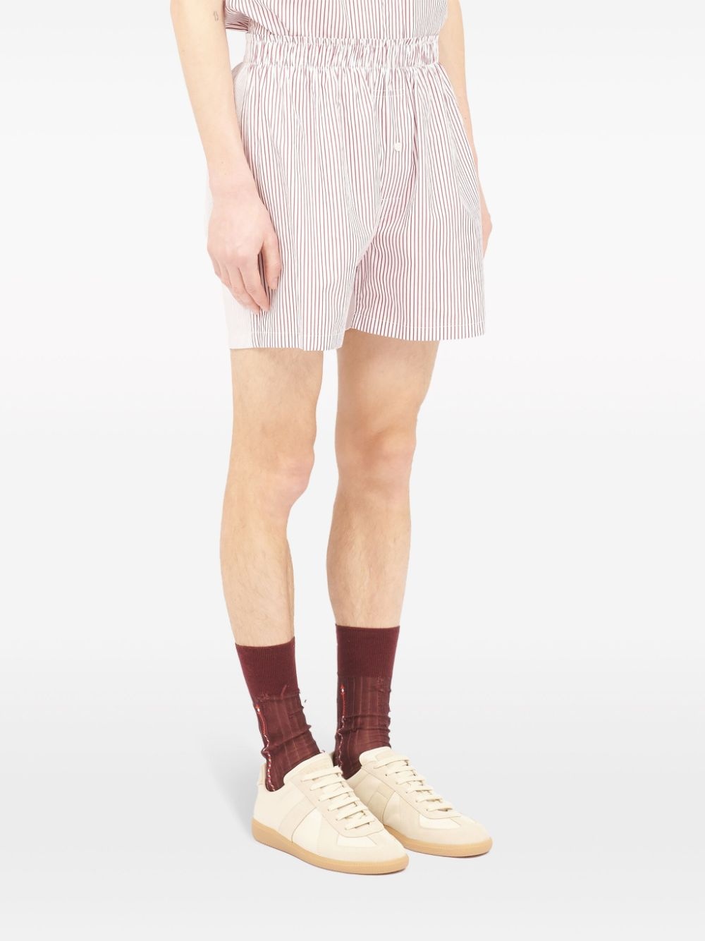 striped cotton shorts - 3