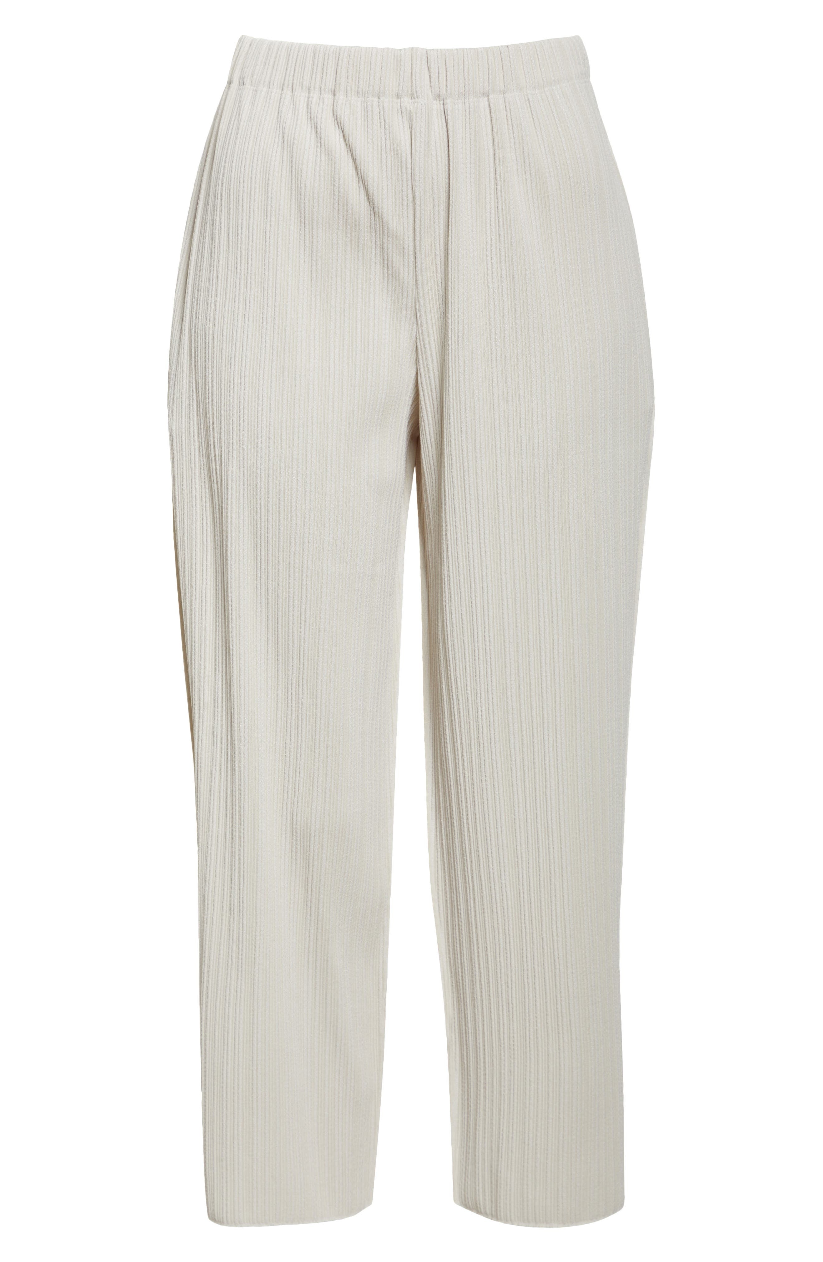 Pleats Please Issey Miyake A-POC Crop Pants in Off White at Nordstrom - 6