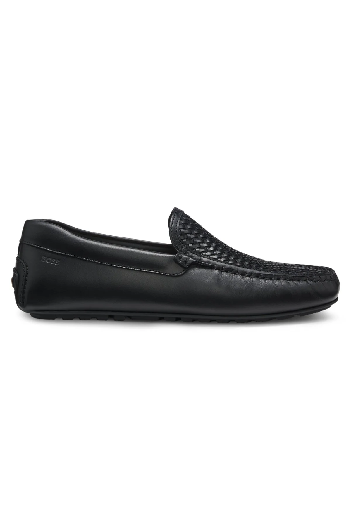 LEATHER MOCCASINS WITH WOVEN VAMP - 1