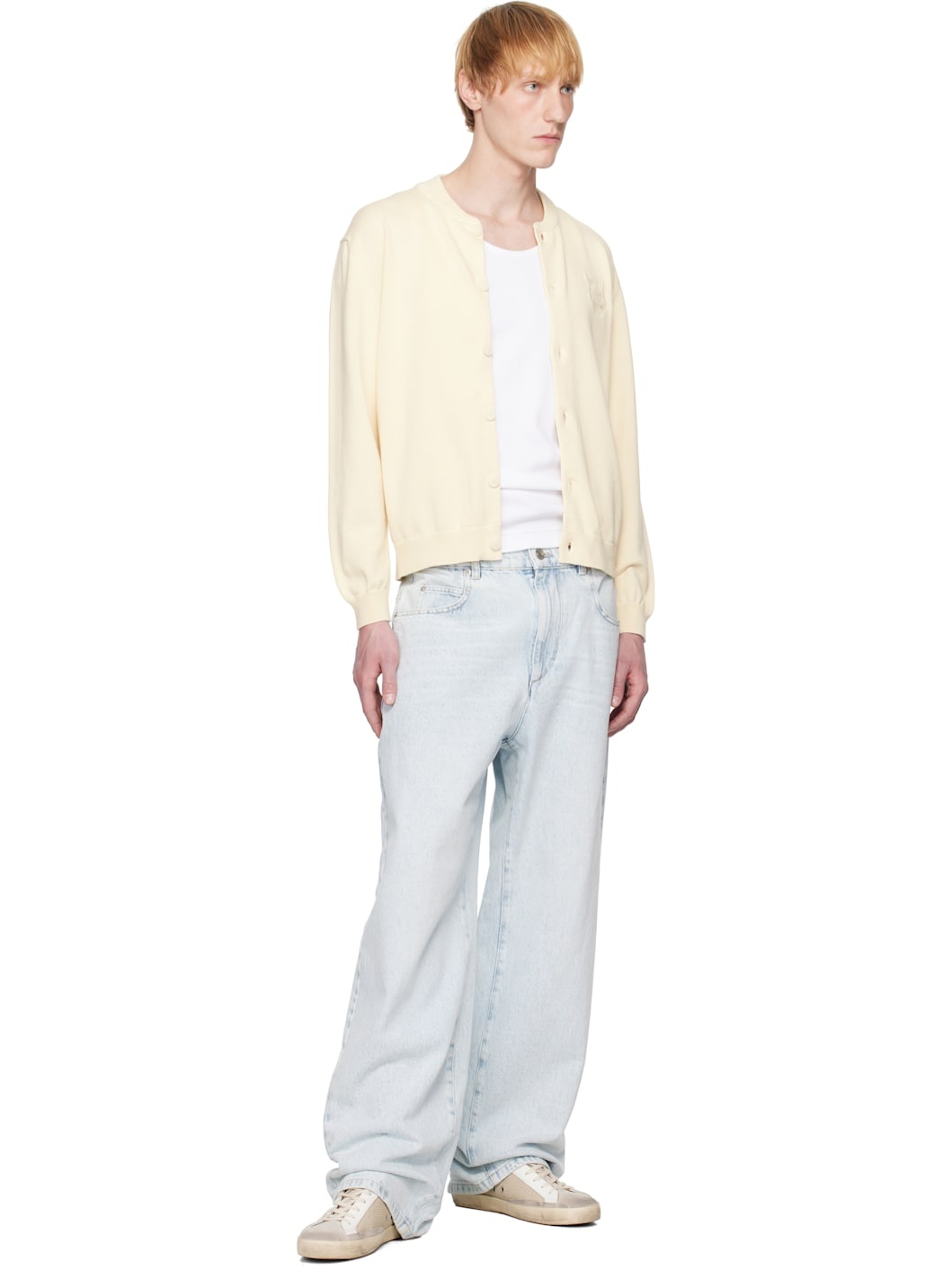 Off-White Bold Fox Head Embroidered Knitted Cardigan - 4