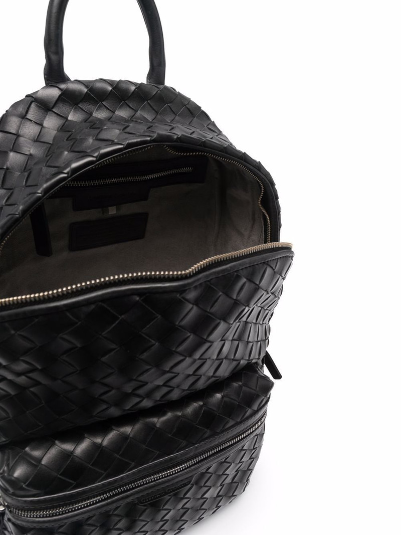 Armor woven leather backpack 5