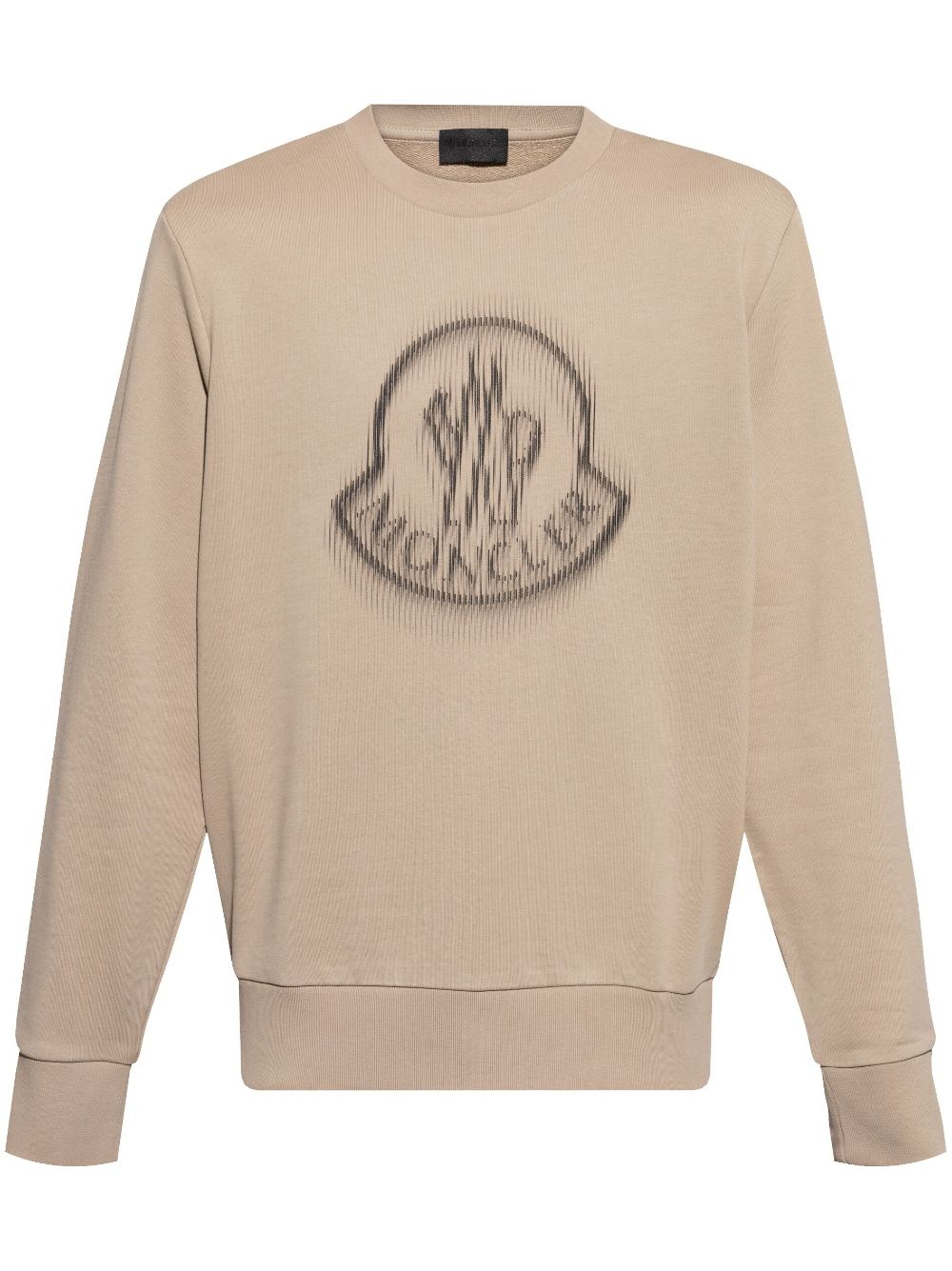 blurred logo sweatshirt - 1