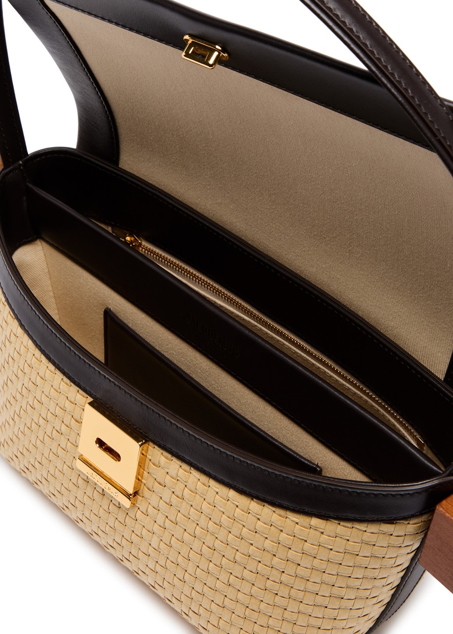 Jacquemus Le Rond Carré Woven Raffia Shoulder bag - 4