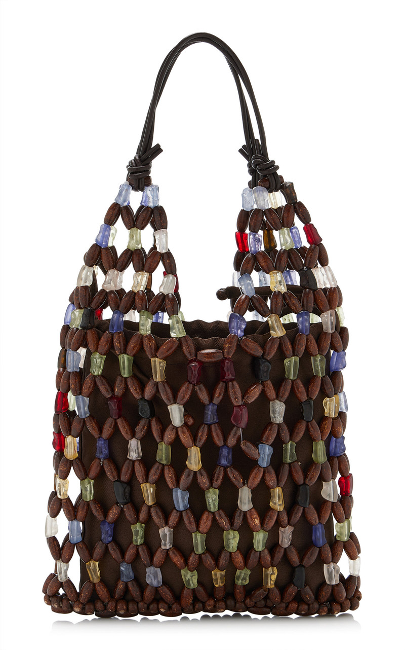 Kelly Beaded Bag brown 1