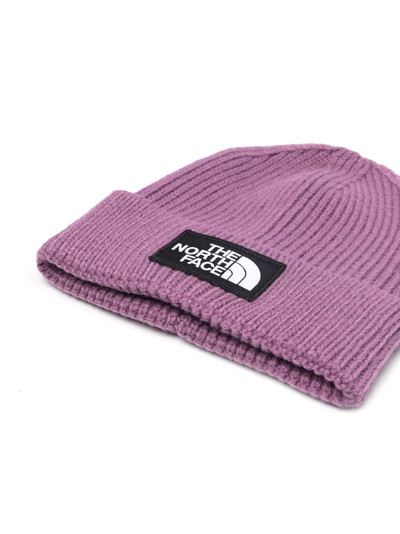 The North Face Box logo-patch ribbed beanie outlook