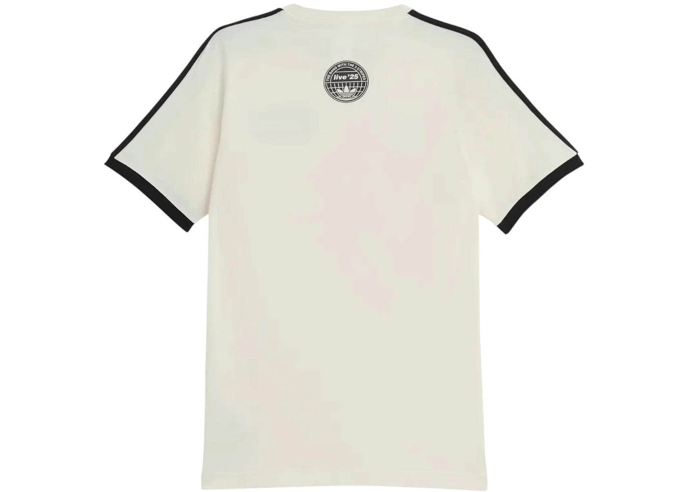 adidas adidas x Oasis Tour 3-Stripes T-Shirt Cream White | REVERSIBLE