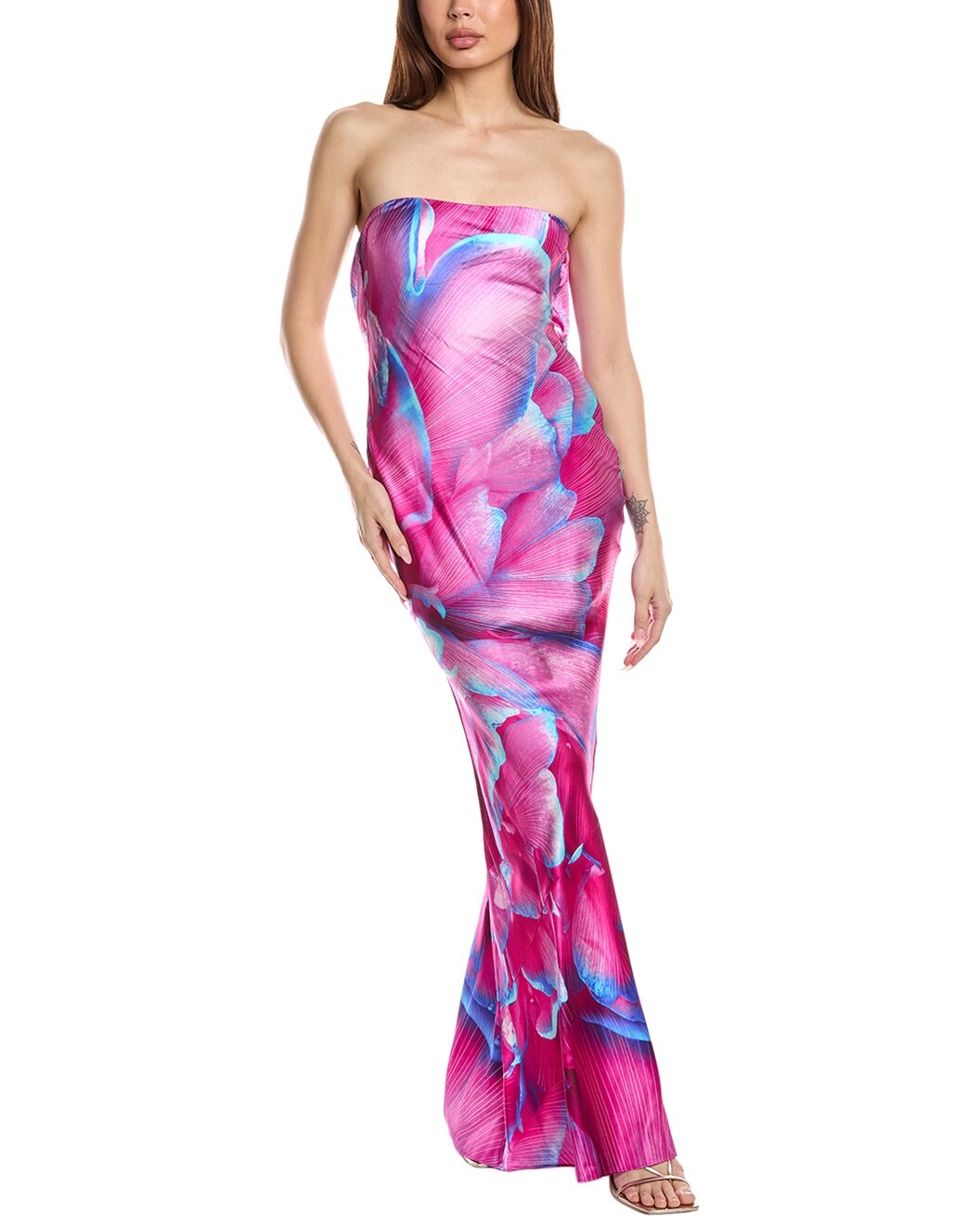 Retrofête Silk-Blend Slip Maxi Dress - 1
