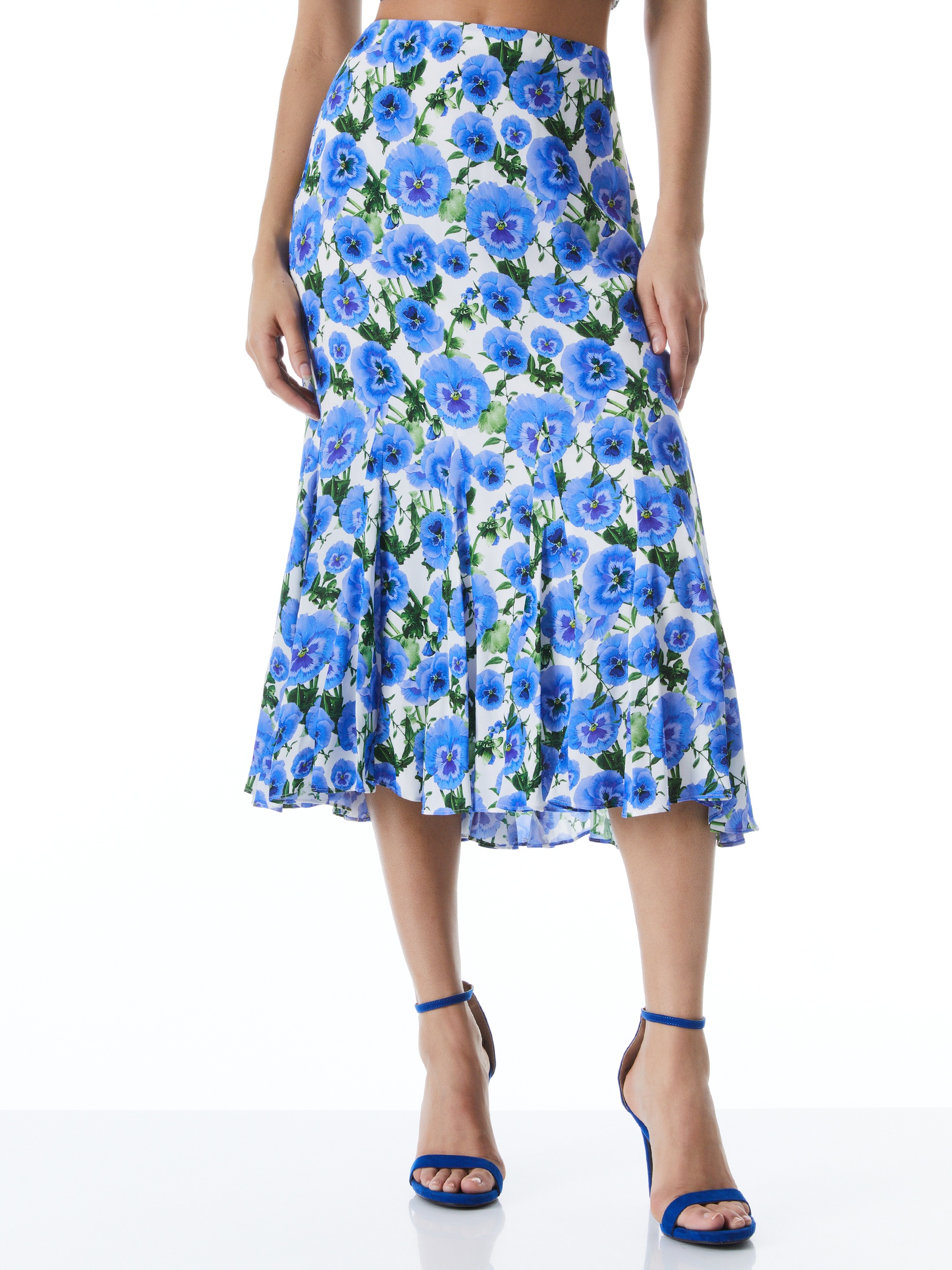 JACQUELINE MIDI GODET SKIRT - 2