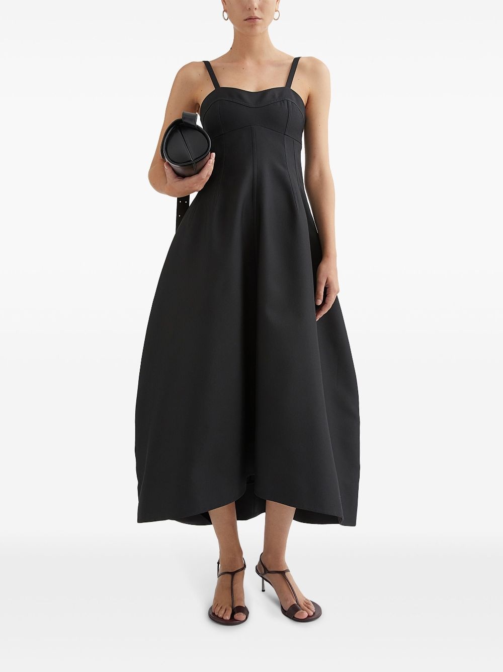bustier-style midi dress - 2