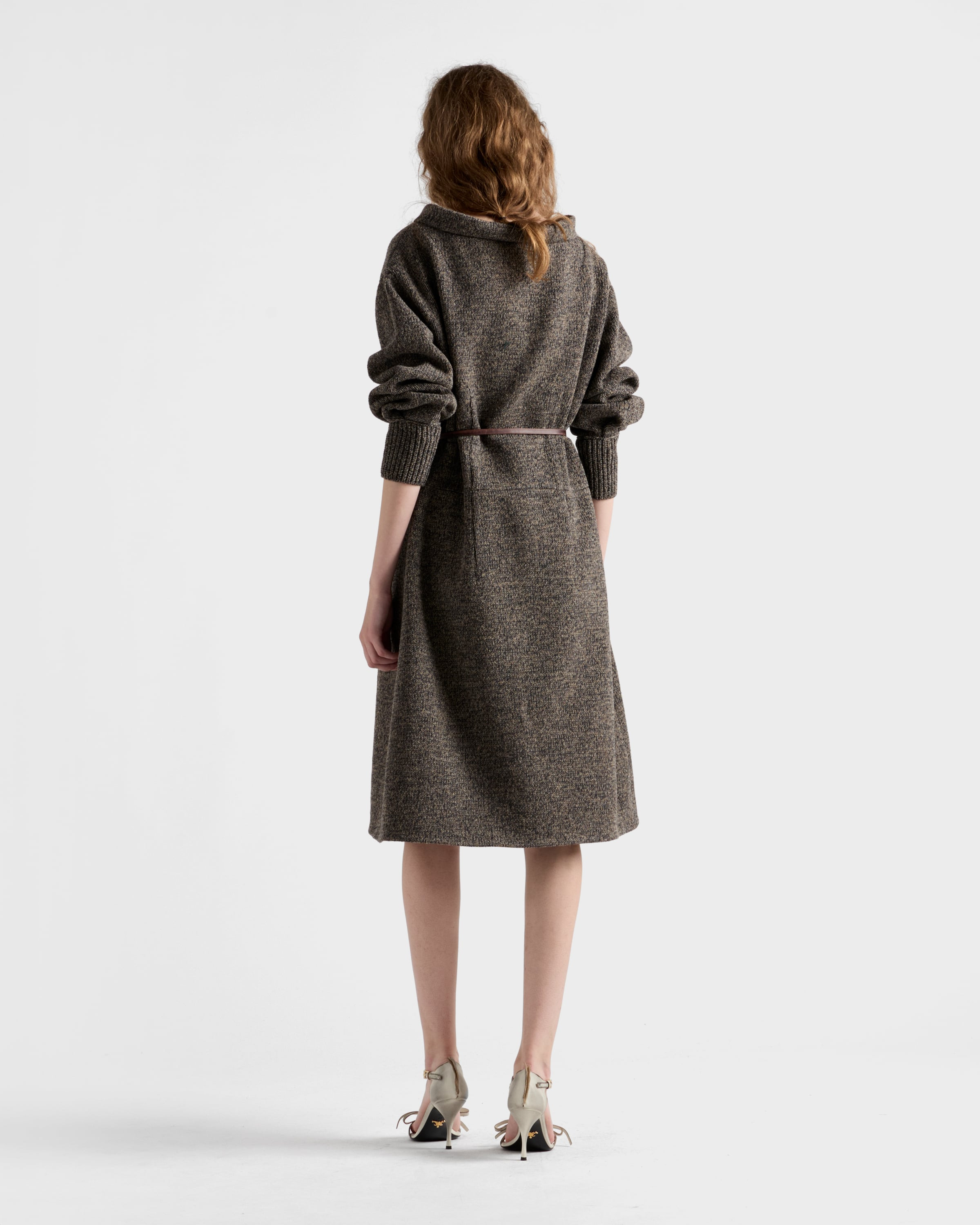Mouliné wool dress - 5