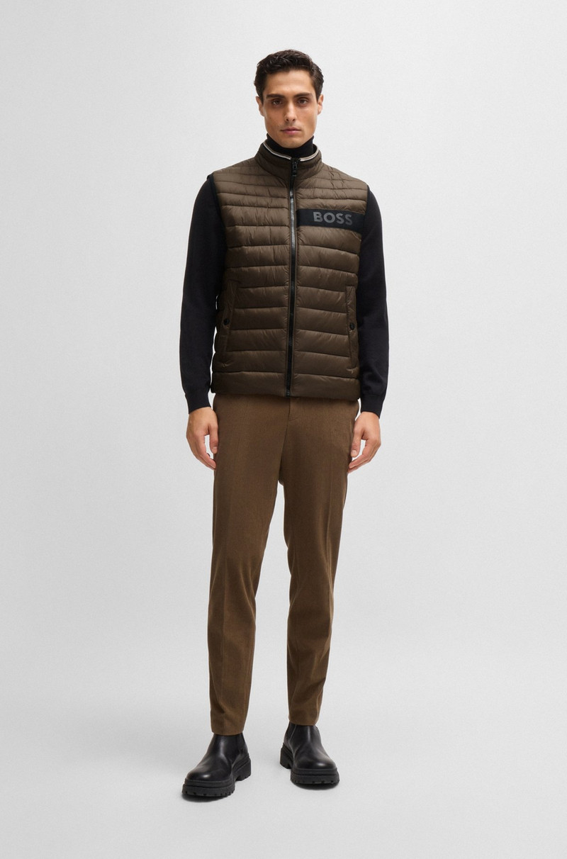 BOSS WATER-REPELLENT GILET WITH 3D-LOGO TAPE outlook