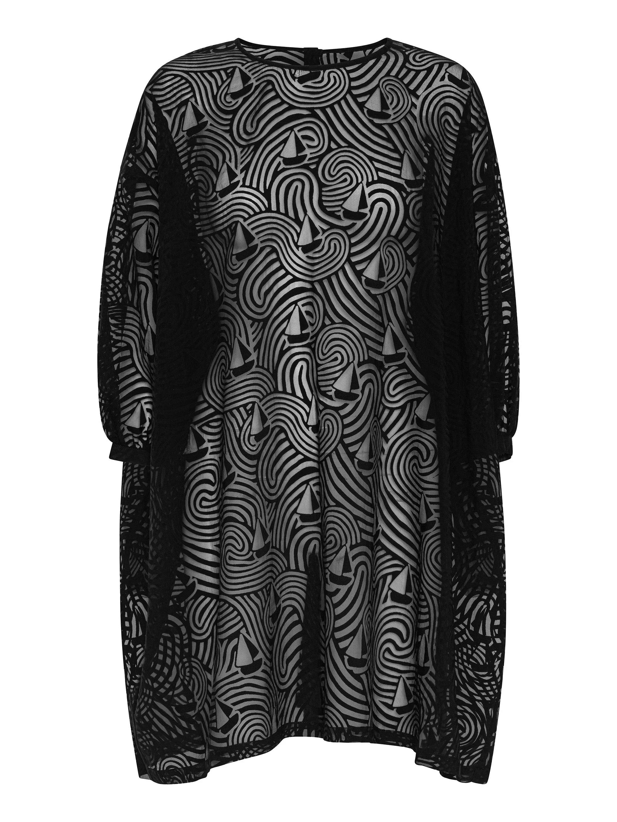 NON CHALANT DRESS - DARK STORMY SEA - 1