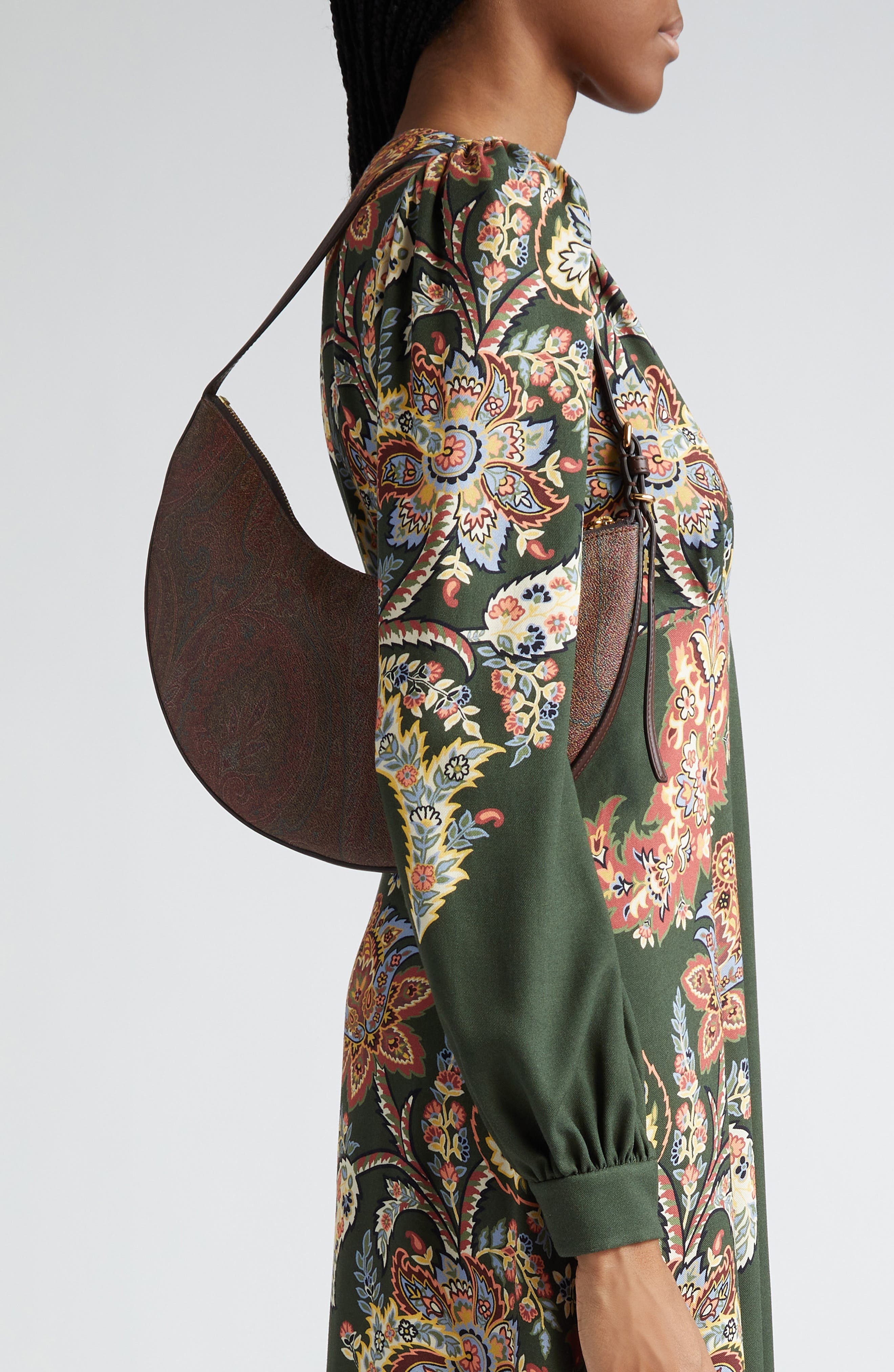 Etro Essential Paisley Hobo in Brown at Nordstrom - 3