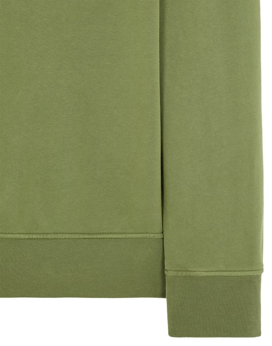 65751  COTTON FLEECE_GARMENT DYED OLIVE GREEN - 4