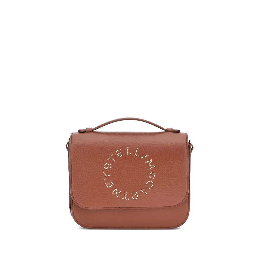 Stella McCartney Logo Flap Bag Eco Embossed Grainy Alter - 1