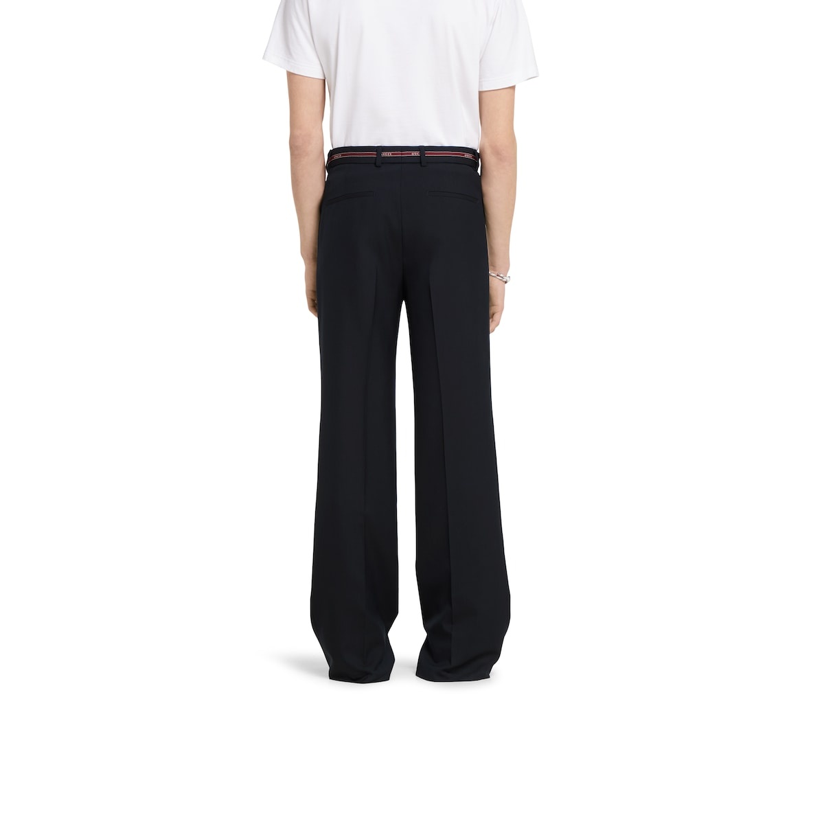Wool pant with selvedge detail - 4