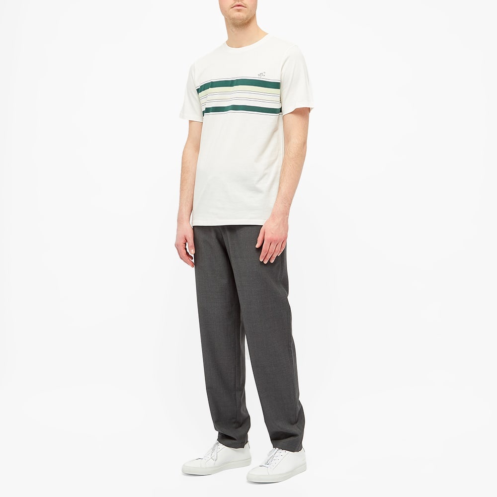 A.P.C. Gaston Stripe Logo Tee - 5