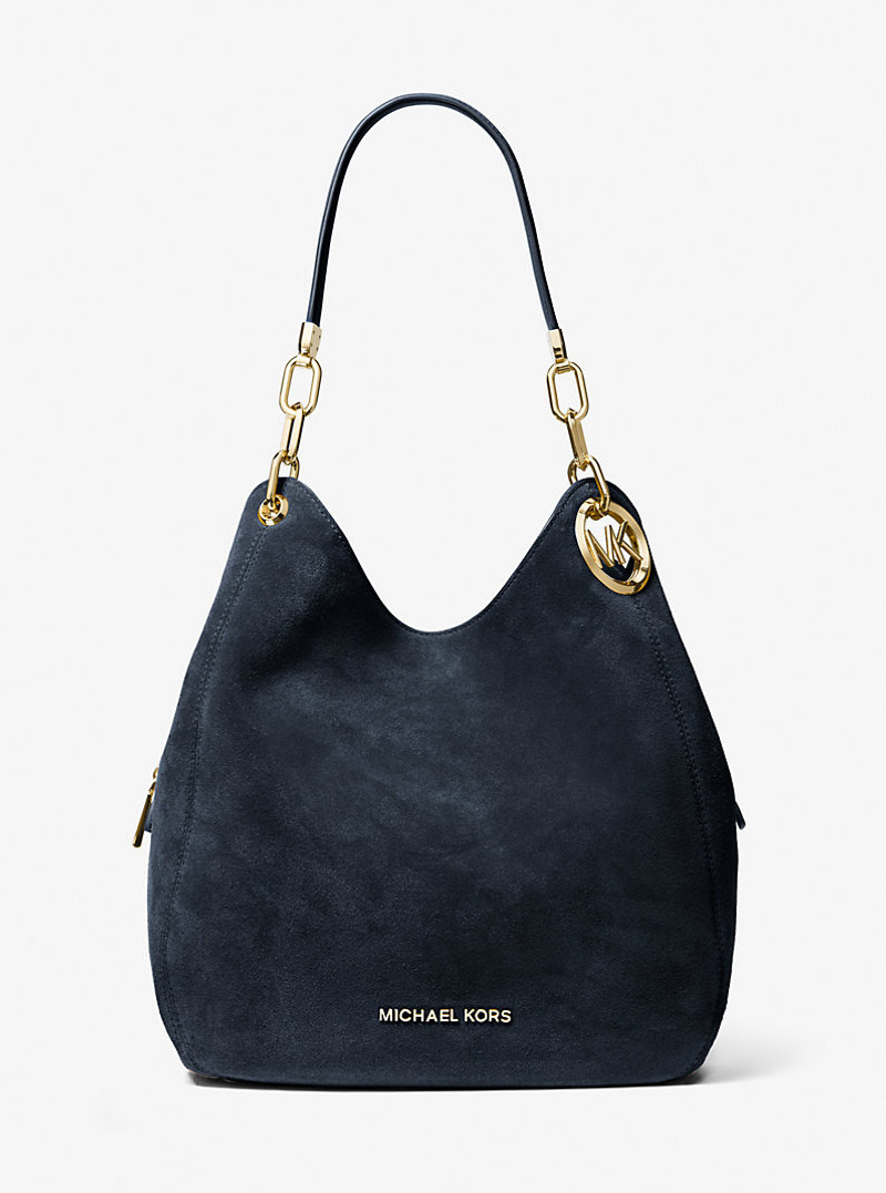 Lillie Large Suede Shoulder Bag 1