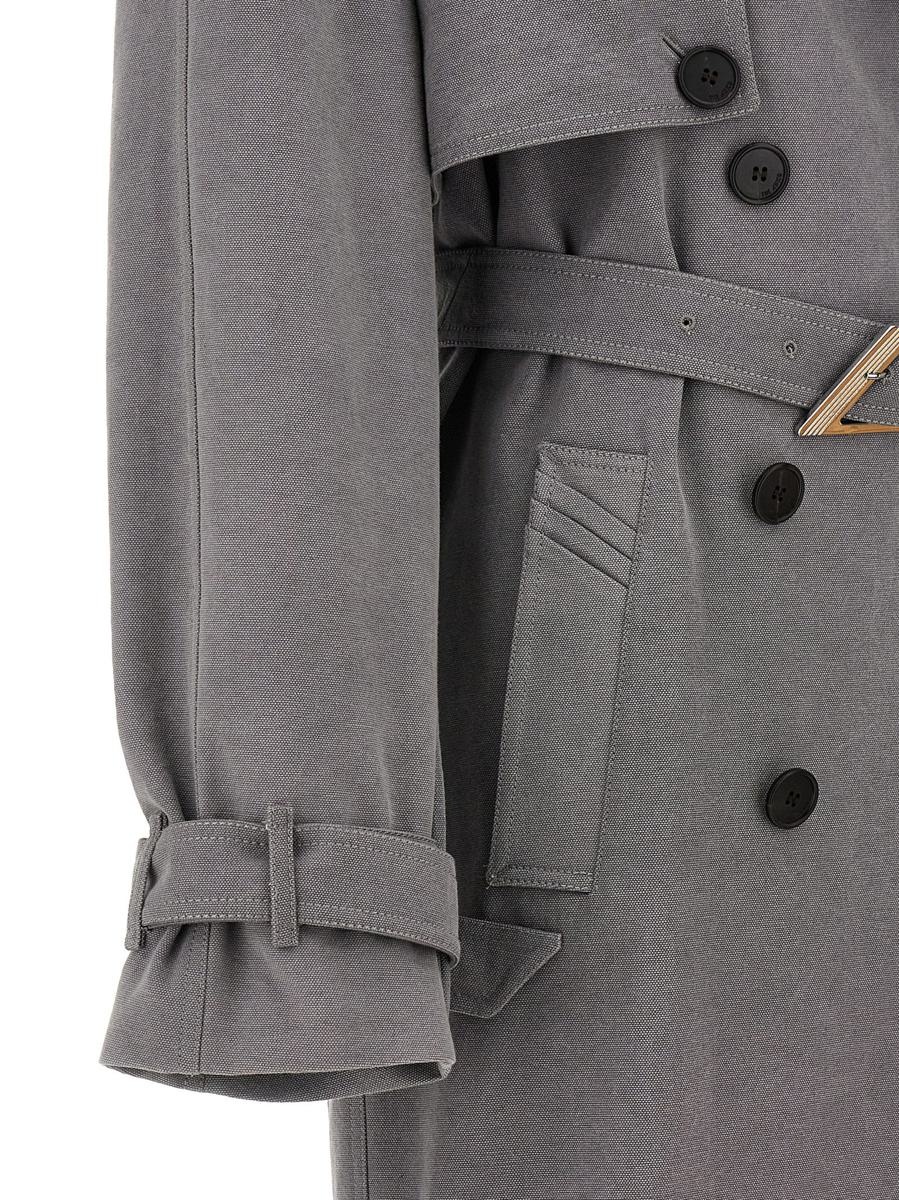 THE ATTICO The Attico Double-Breasted Trench Coat | baltini