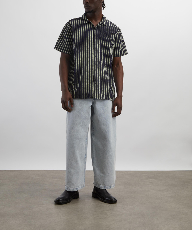 YMC Malick Short-Sleeve Striped Shirt outlook