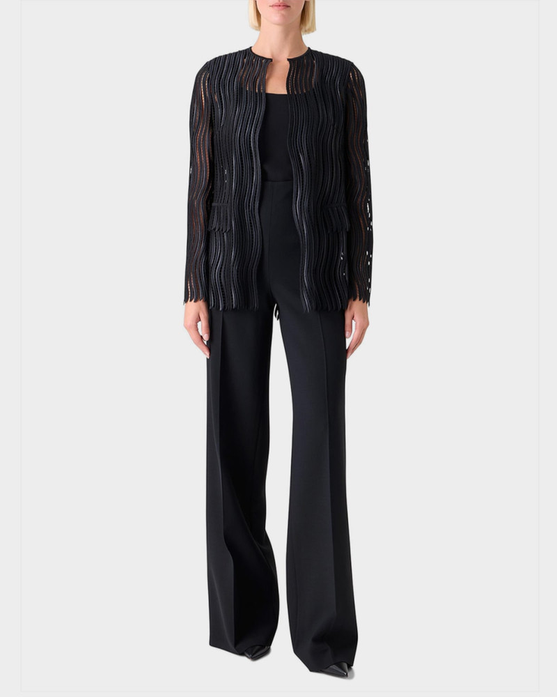 AKRIS Hekka Techno Wave Guipure Jacket outlook