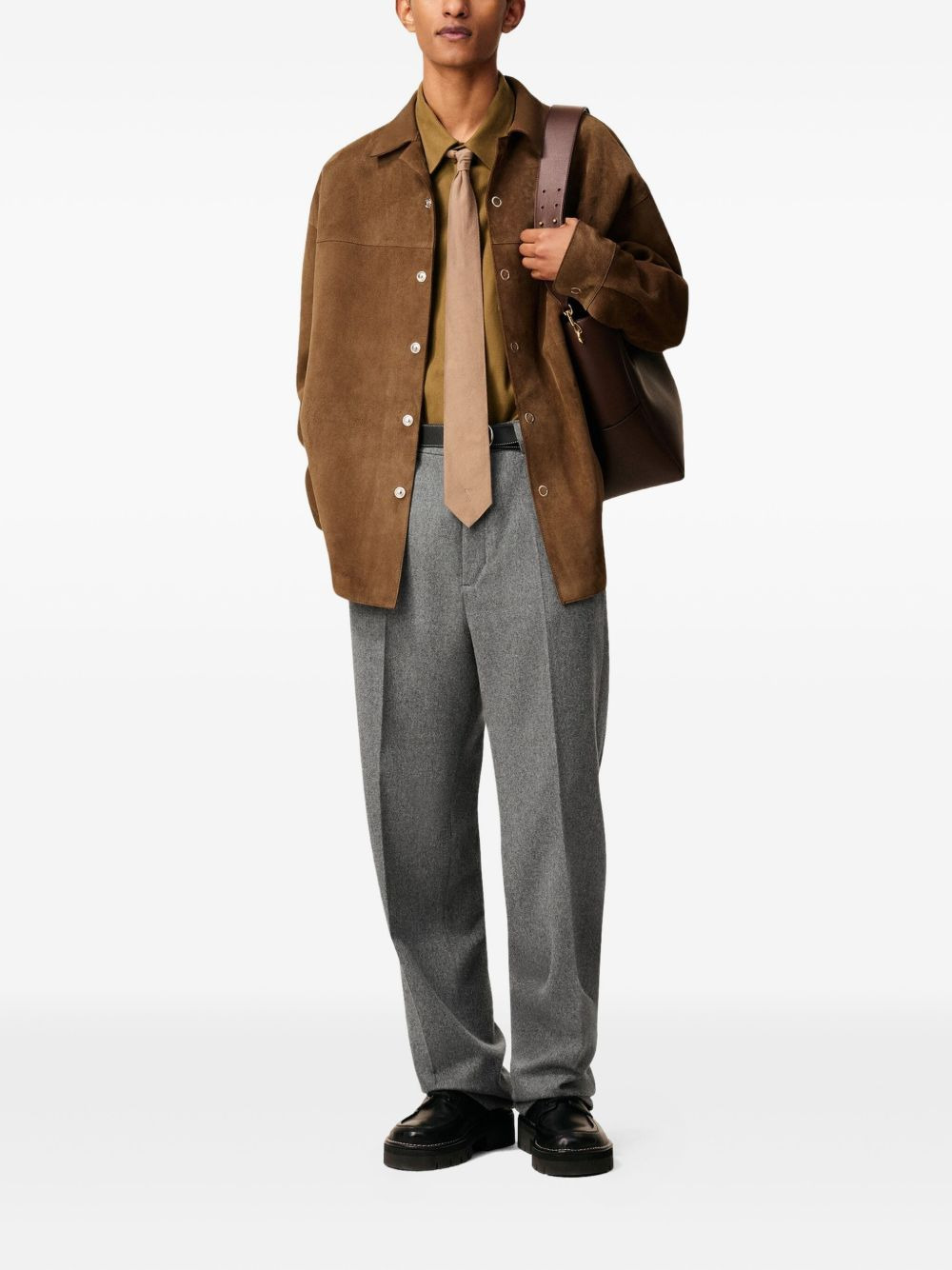 embossed Ami de Cour shirt jacket - 7