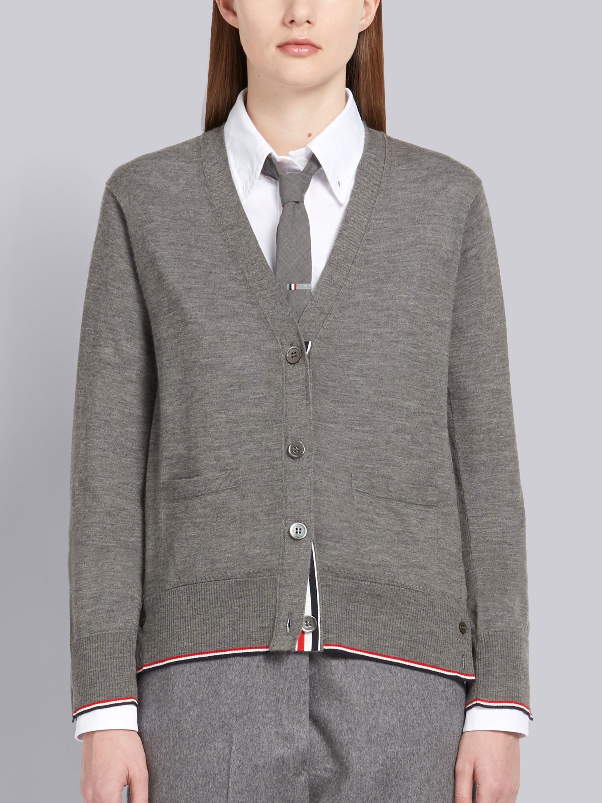 RWB Tipping Cashmere Cardigan - 1