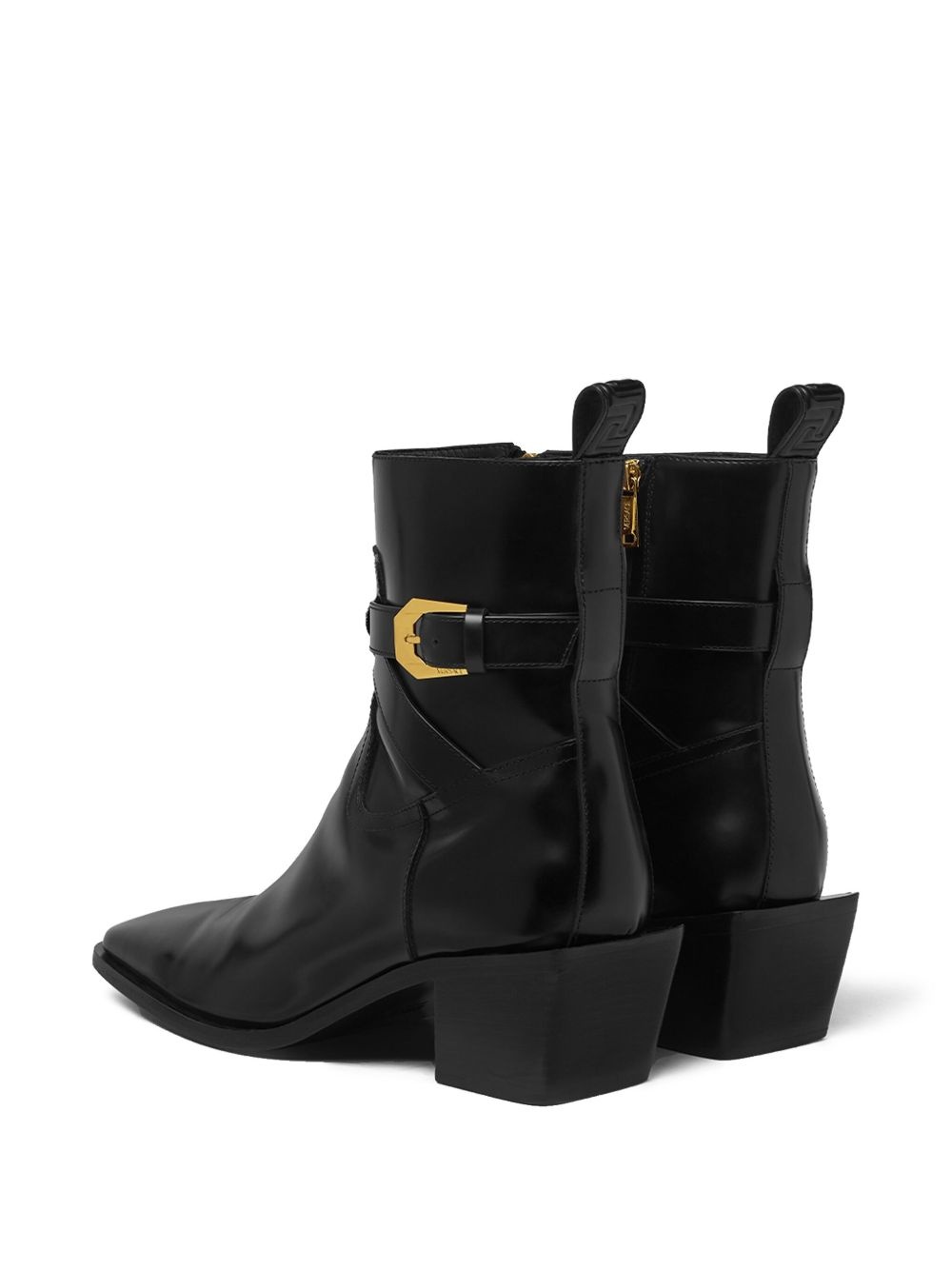 70mm block-heel ankle boots - 3