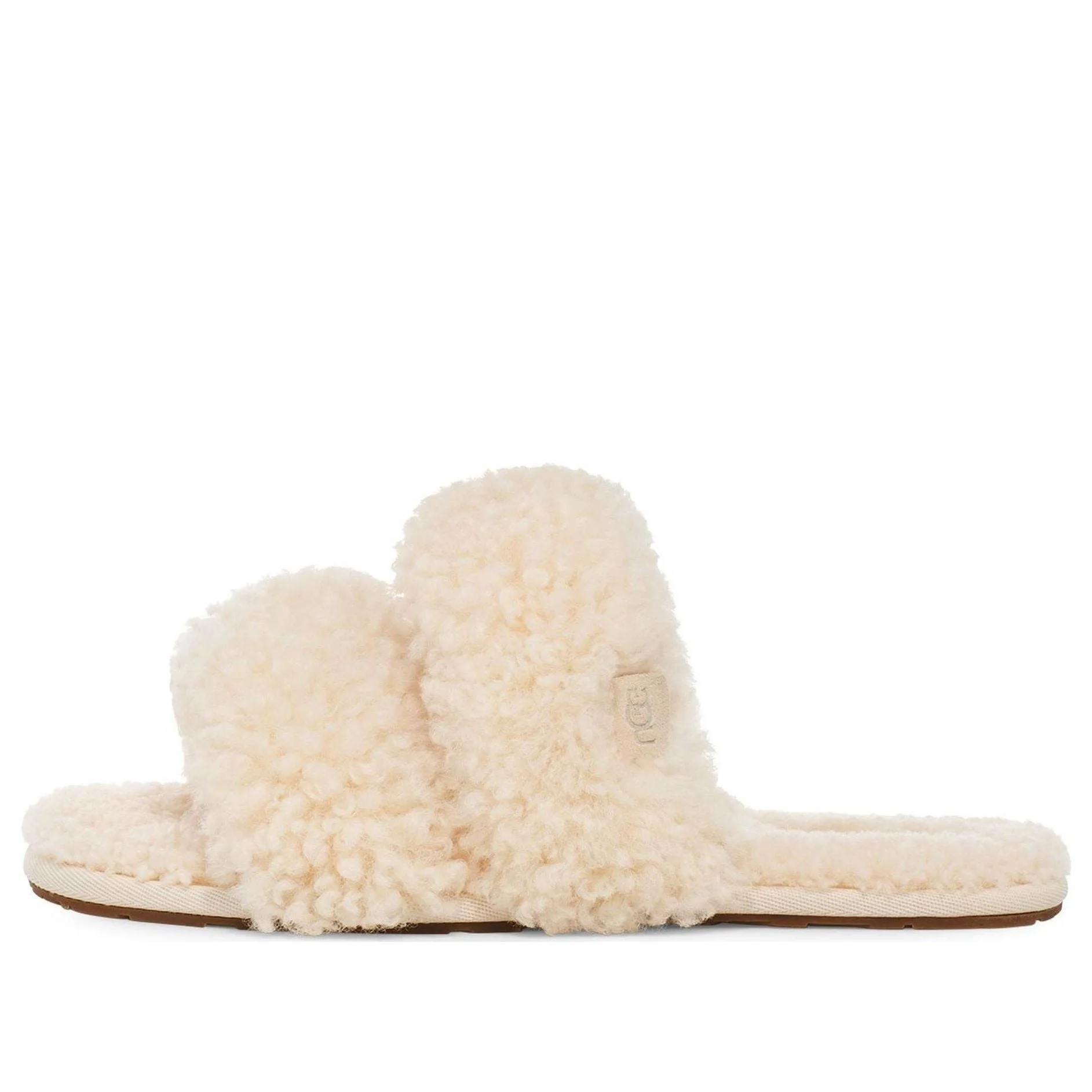 (WMNS) UGG Maxi Curly Scuffetta Slippers 'Cozy Minimalist Beige' 1130837-CYNT - 1