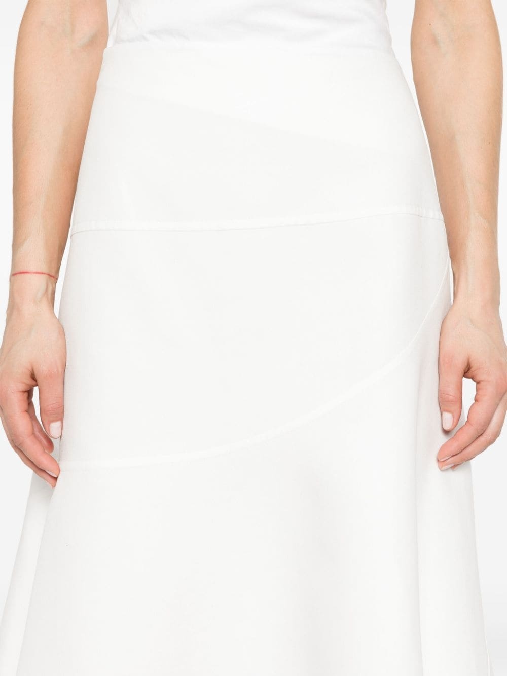 asymmetric midi skirt - 5