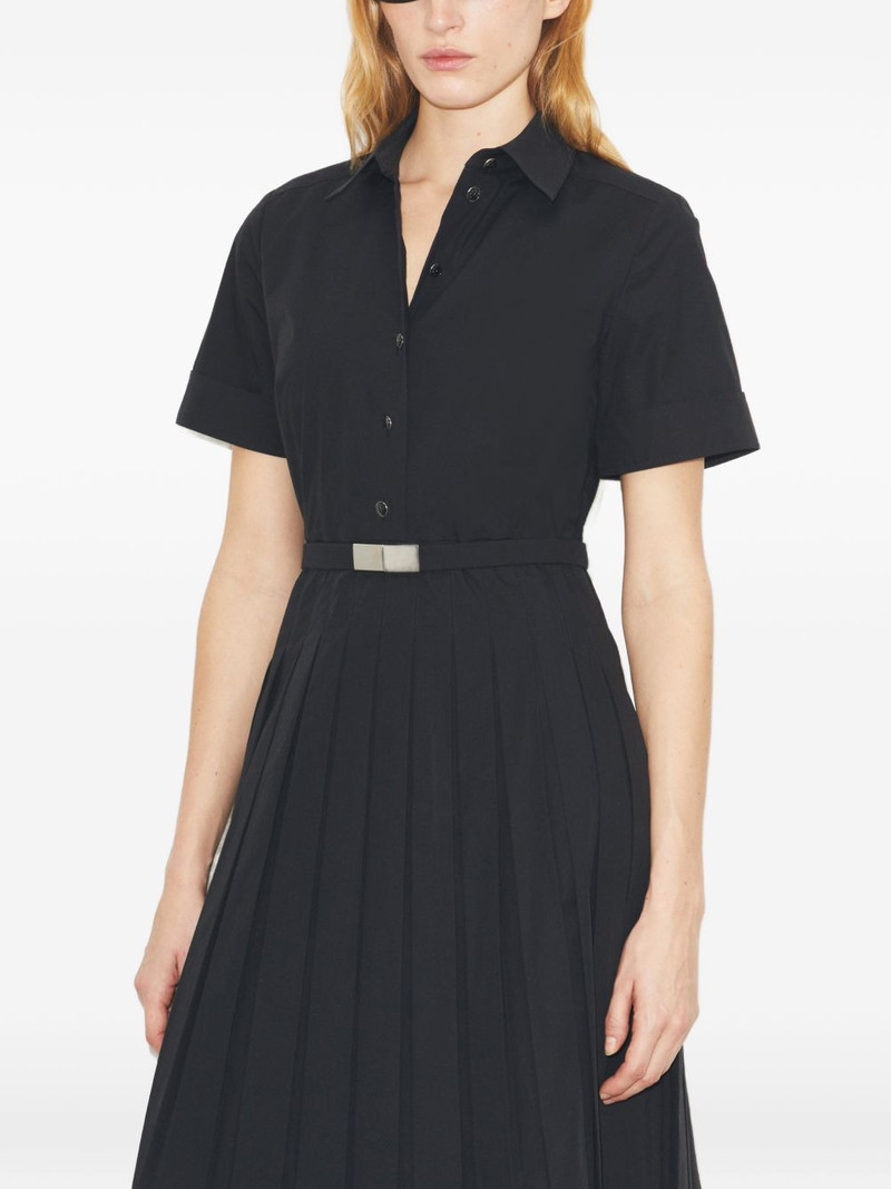 pleated poplin shirtdress 4