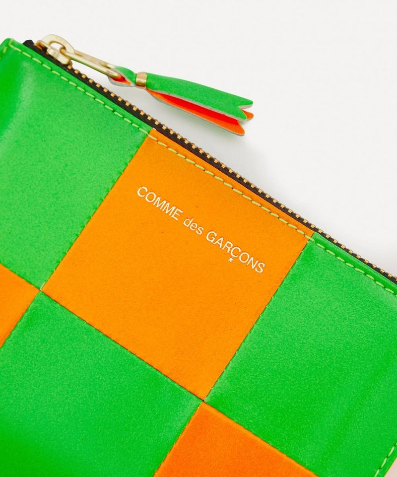 Leather Fluo Squares Wallet 4