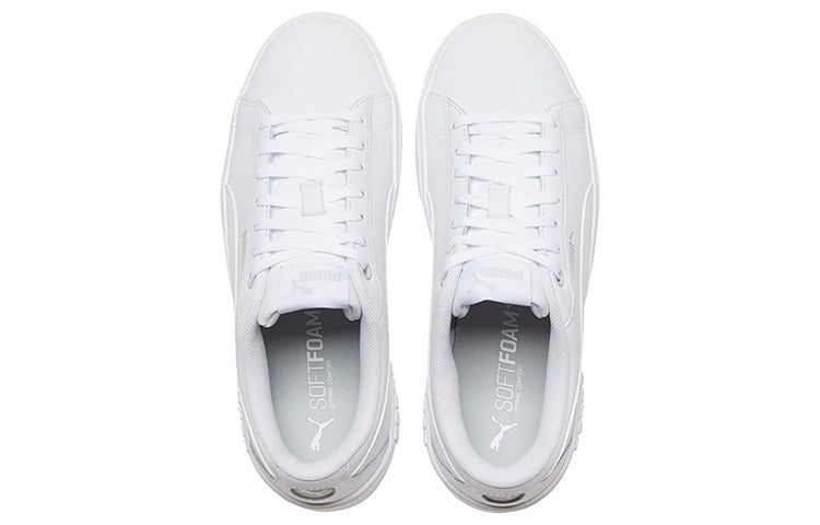 (WMNS) PUMA Smash Platform V2 'Triple White' 373035-01 - 4