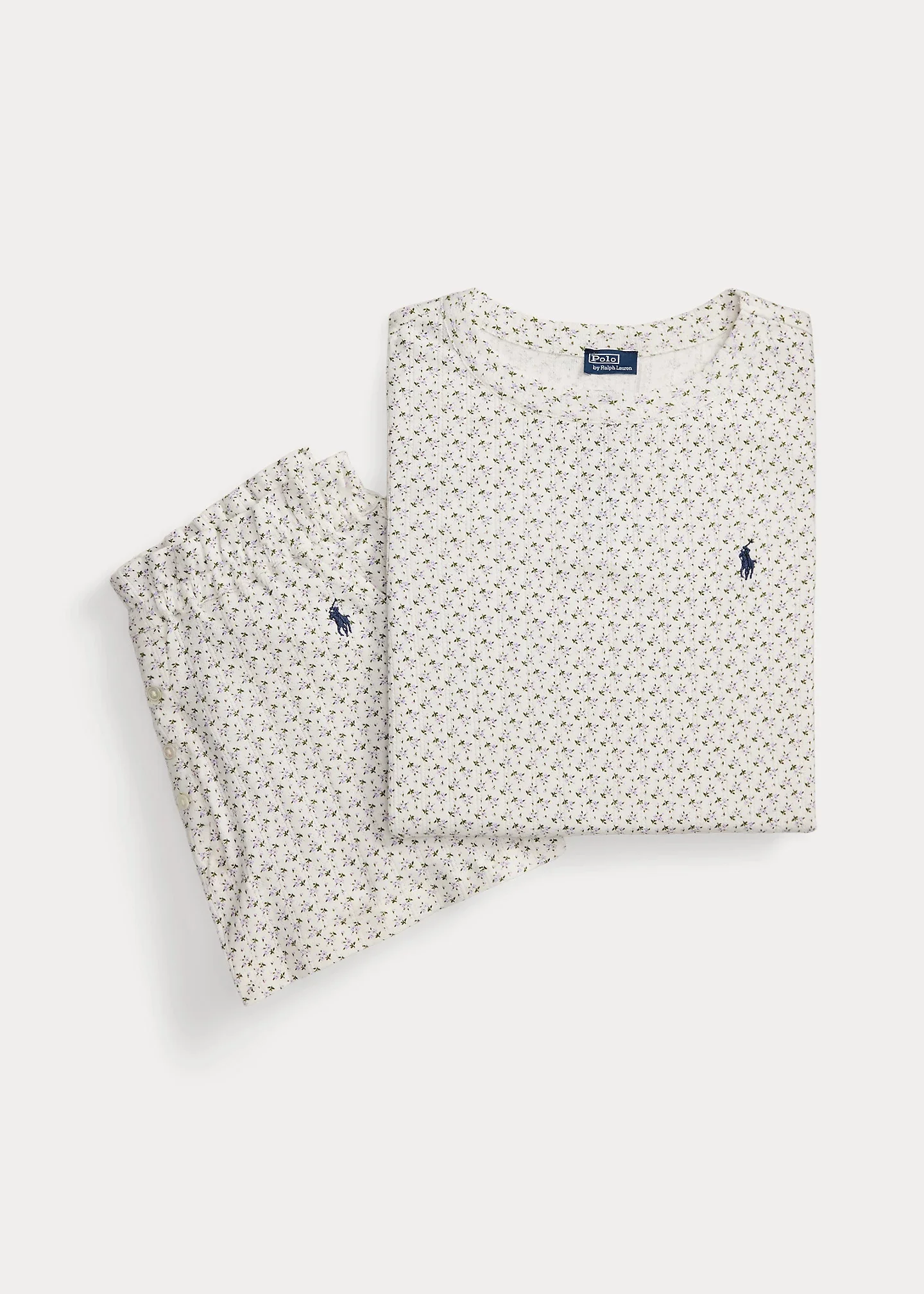 Pointelle Cotton Top & Short Sleep Set - 1