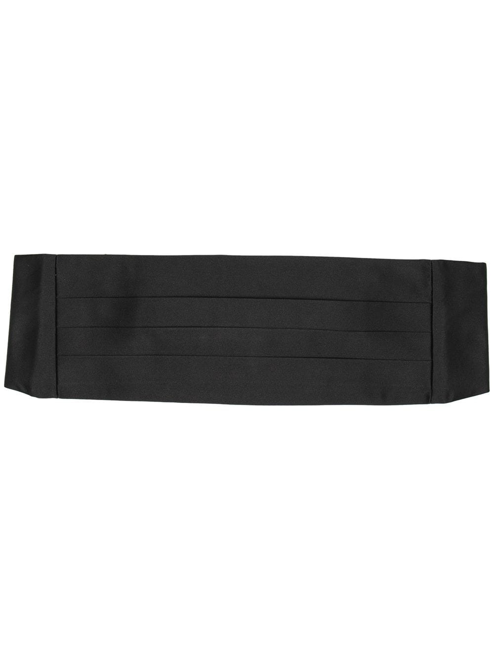 pleated satin cummerbund  - 1