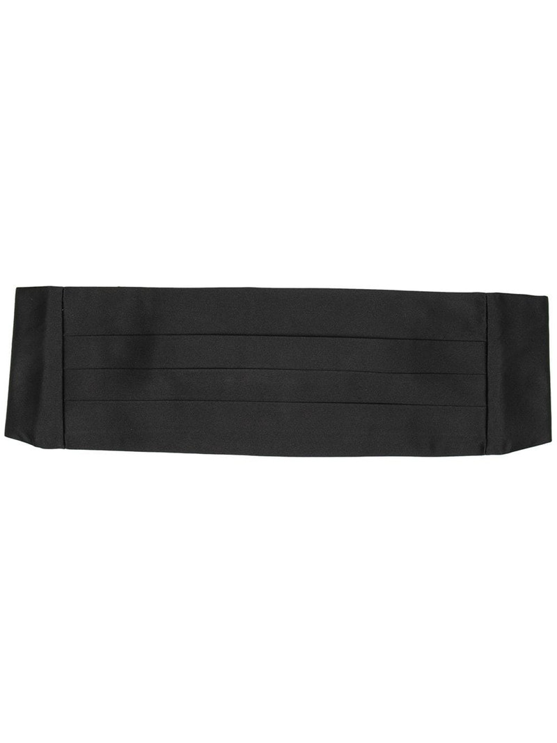 pleated satin cummerbund 1