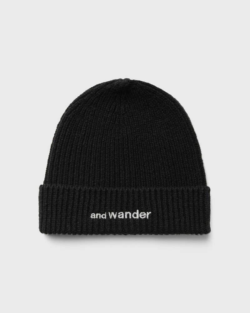 shetland wool knit cap - 1