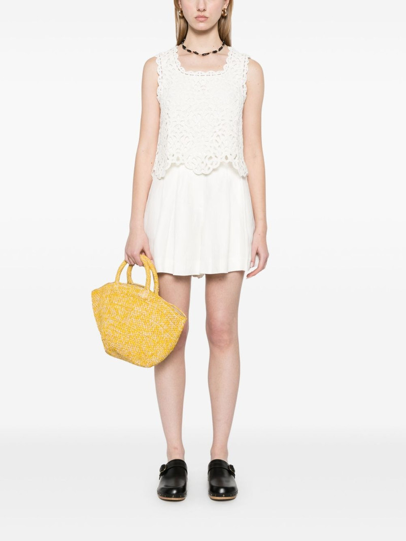 maje crochet-knit top outlook