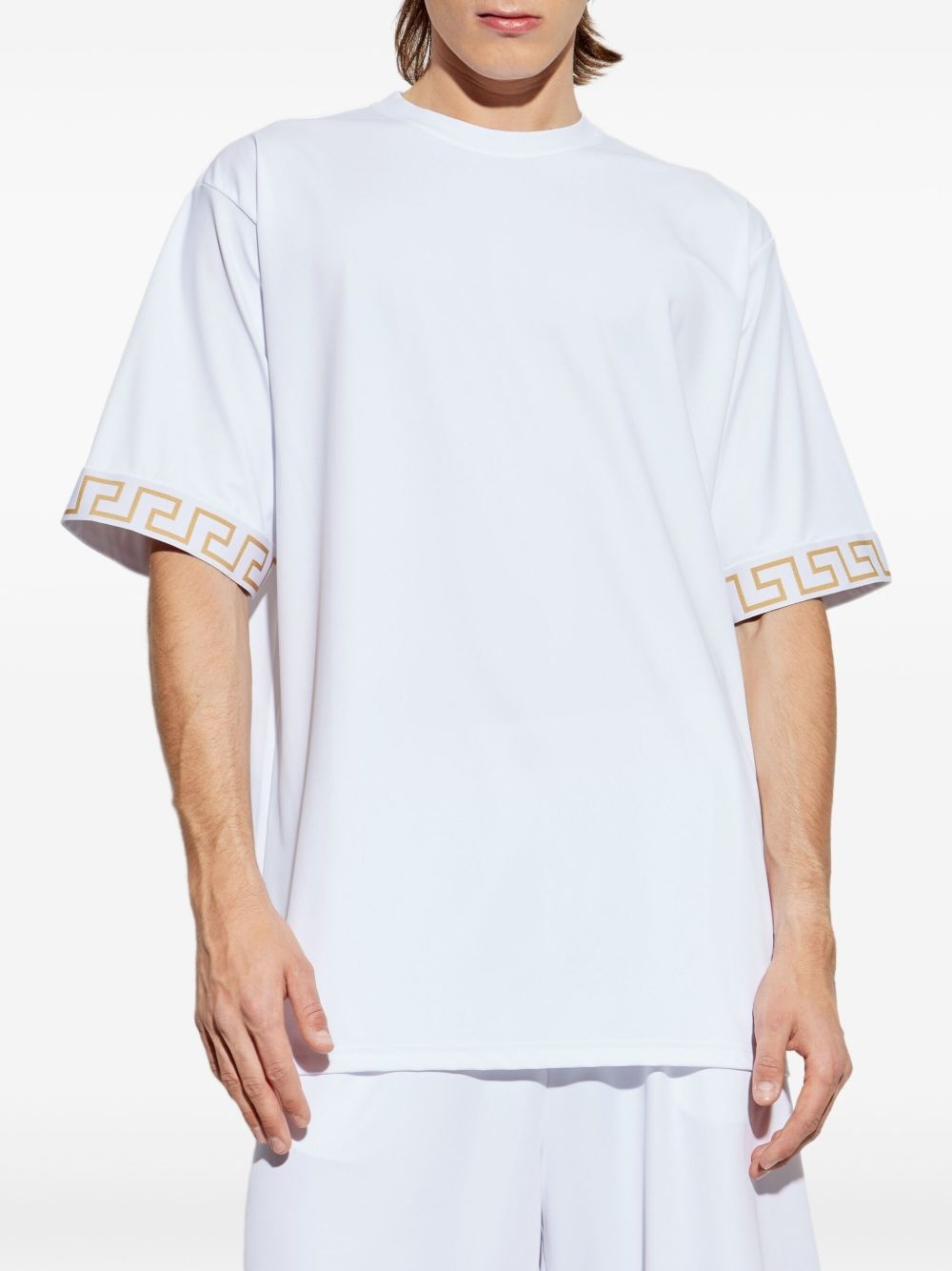 embellished-cuffs T-shirt - 3