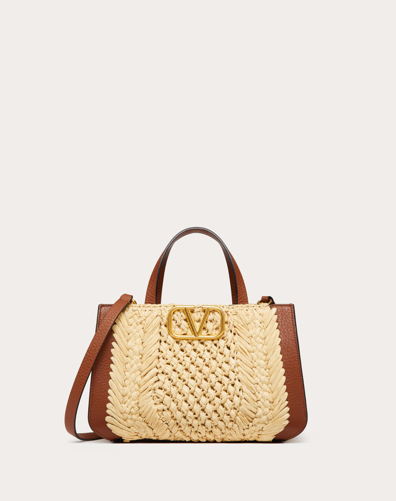 VLOGO 시그니처 RAFFIA SMALL HANDBAG 1